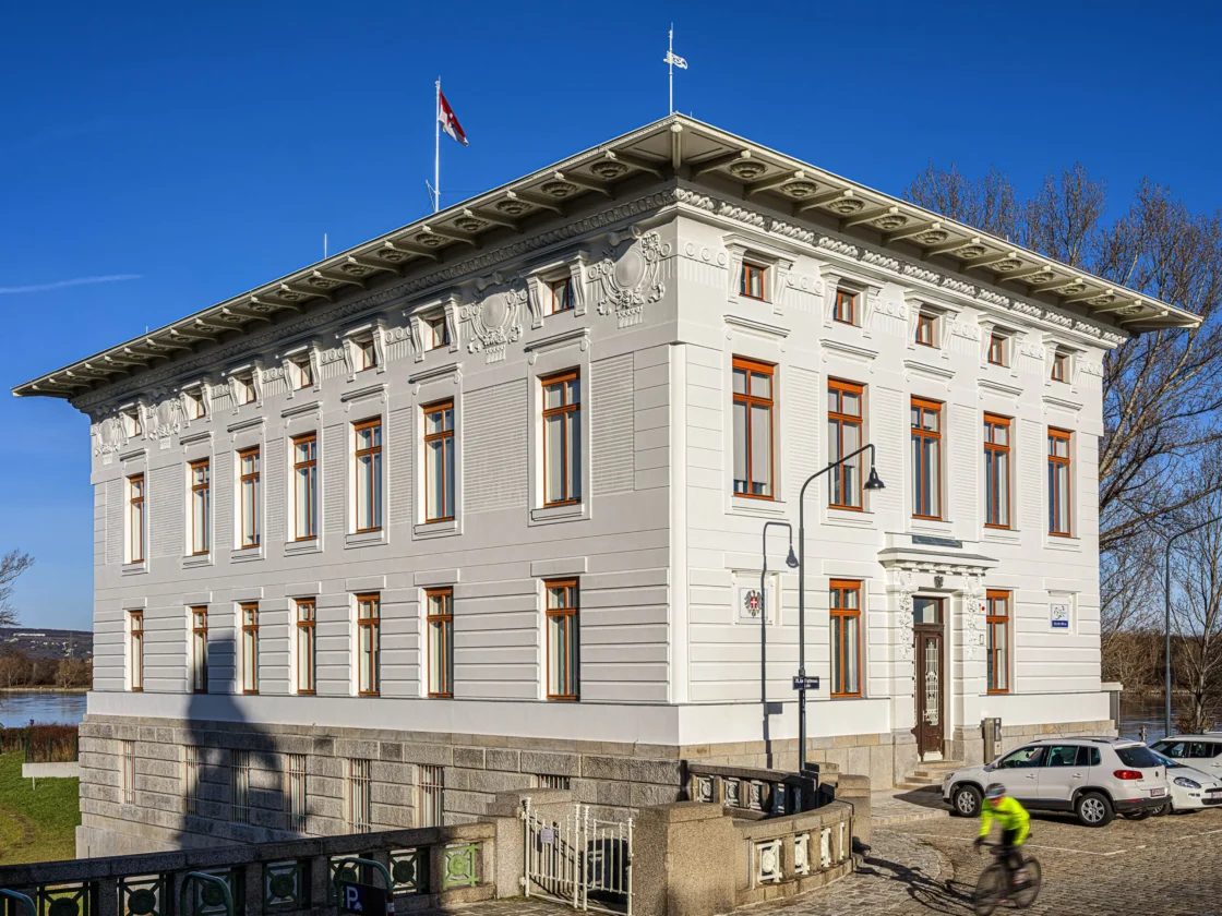 Schleusengebäude Ansicht Süd-West-Fassade